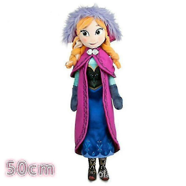 50 cm Elsa dockor Elsa docka Leksaker Stoppade P Barnleksaker {Db} 50cm anna