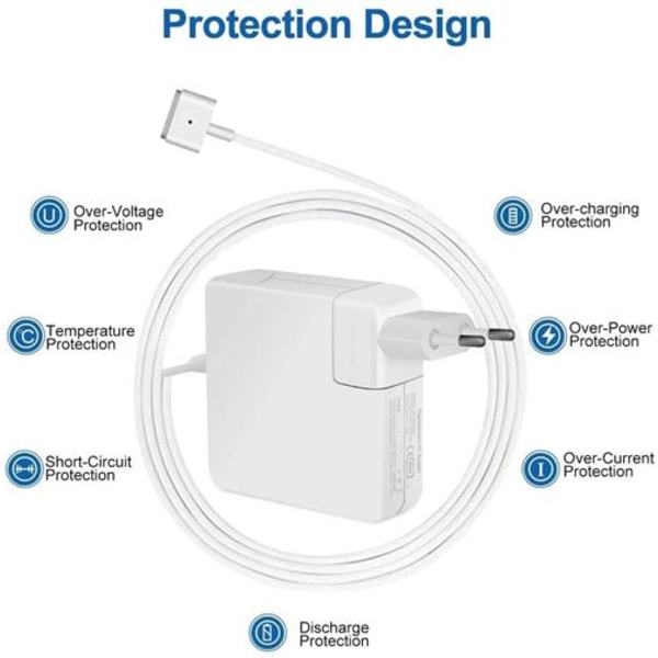 Macbook Oplader 60 Watt T-Type Opladningskabel Macbook Pro