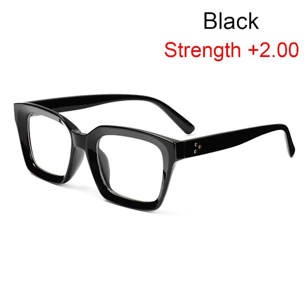 Læsebriller Presbyopia Briller SORT STYRKE +2.00 sort black Strength +2.00-Strength +2.00