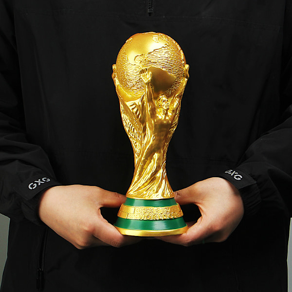 World Cup soccer trophy in resin, replica trophy model for soccer fans