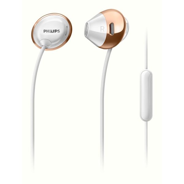 Philips Flite Hyprlite vita in-ear-hörlurar med mikrofon SHE420
