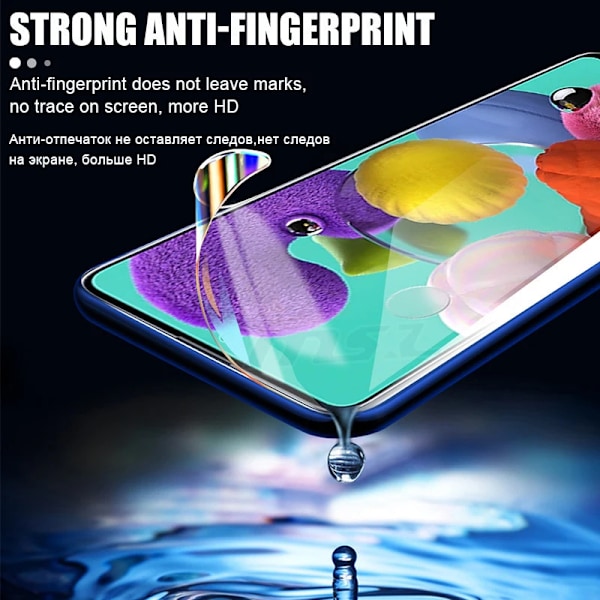 4 stk Hydrogel Film for Samsung Galaxy A71 Full Cover Skjermbeskytter