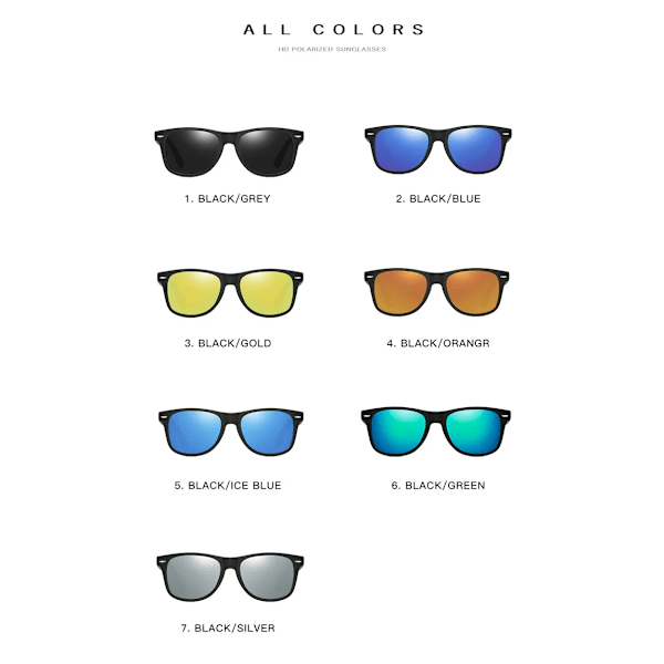 SUNPOLY Høj Kvalitet Retro Solbriller TAC Polariseret Custom Fashion Herre Dame Solbriller C3 52-19-147