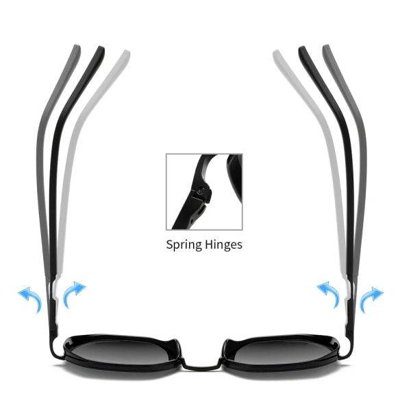 Uudet metalliset muodikkaat polarisoidut aurinkolasit miehille ja naisille, monikulmaiset UV-suojatut polarisoidut aurinkolasit, räätälöity tukkumyynti C3 Polarized Sunglasses