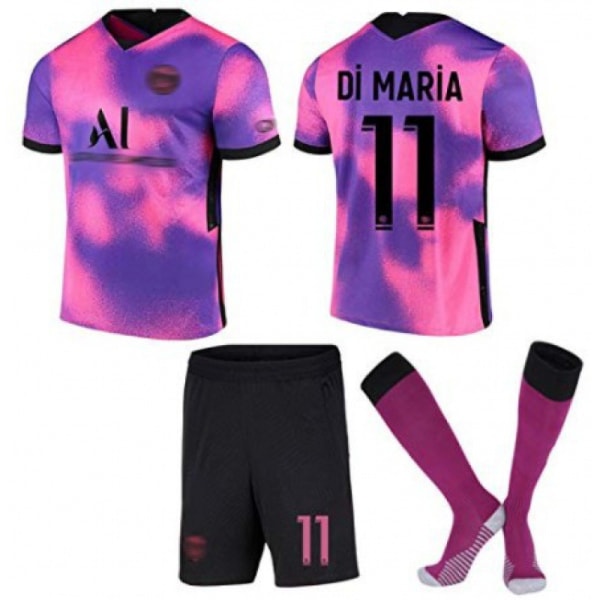 Fotballdrakt Paris rosa 22-23 nr. 7 nr. 10 nr. 30 draktsett utenlandshandel stor mengde pris Paris Purple Socks No. 11 S#