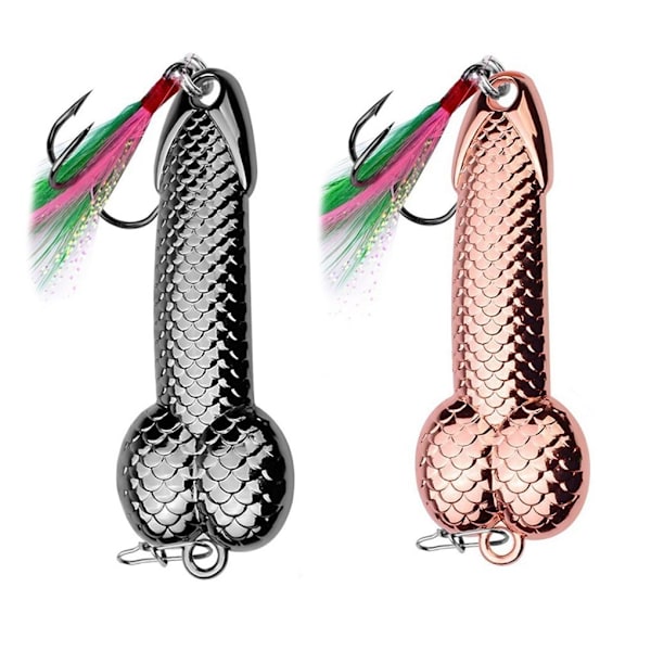 3g metallsked fiskespinnare bete fjäderkrok skala paljetter roséguld Rose golden 3g