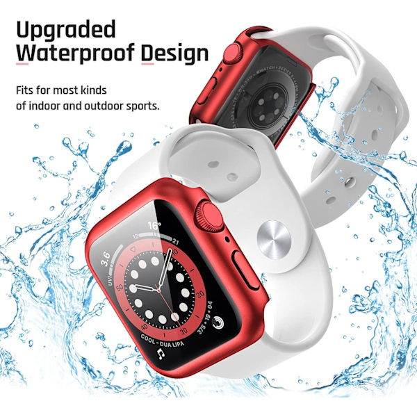 Vedenkestävä kotelo Apple Watch 41mm Series 7 Punainen Ed 41mm