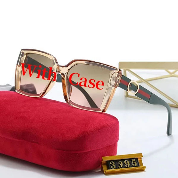 Päivittäiset päivitykset G C Cat Eye -aurinkolasit, luksusmerkki, laatikolla, naisten suunnittelija-aurinkolasit 2024 Black With  case