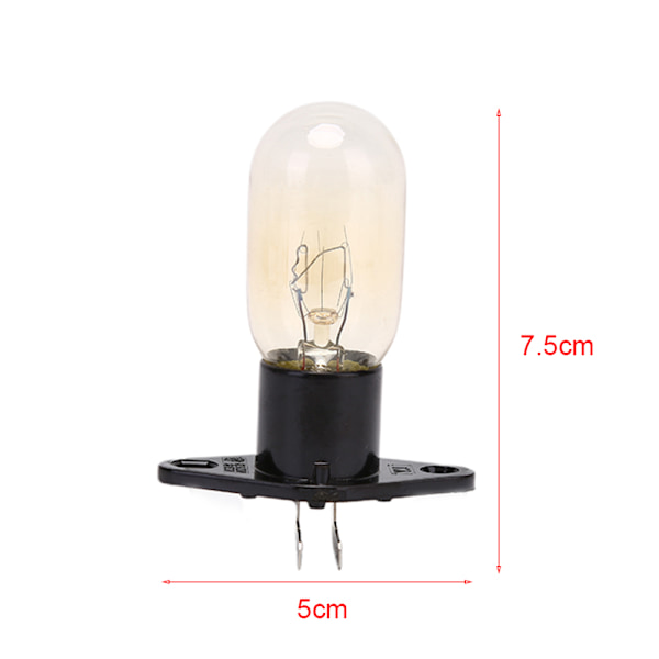Mikroaaltouunin polttimo Jalkamuotoilu 230V 20W B