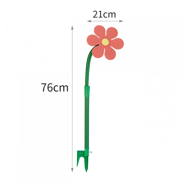 Dansende Daisy Sprinkler, Crazy Daisy Sprinkler, Hagevanning Sprinkler, Hagevanningsverktøy, For Hage, Plen white