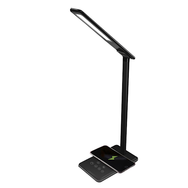 5W musta LED-pöytälamppu QI-langattomalla latauksella