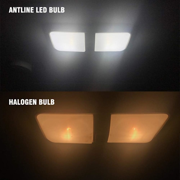 Antline 1156 1141 1003 7506 BA15S LED-valot Xenon White 20-pakkauksessa, erittäin kirkkaat 3014 50-SMD LED-korvaavat 12 voltin asuntovaunulle lämmin valkoinen warm white 1156