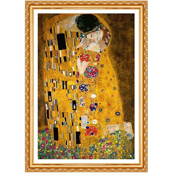 Full Diamond 5d DIY diamantmaleri Gustav Klimt The Kiss Broderi Korssting Rhinestone Maleri Dekor Gave