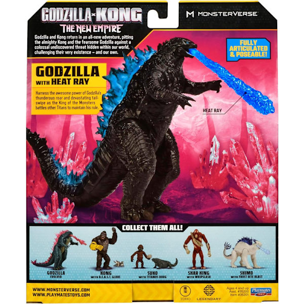 Godzilla x King Kong Giant Skar Actionfigur Legetøj Shimo Suko med Doug Actionfigur Original Godzilla