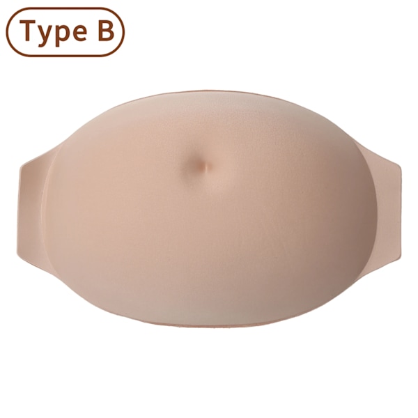 Falsk graviditetsmave gravid mave kunstig baby mave mave scene film skuespiller fotografering rekvisitter svamp gravid Belle Y puder type B nøgen Type B Nude 5-8M