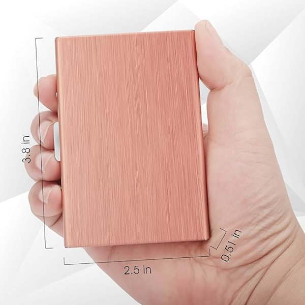 Luottokorttikotelo Unisex Metallikorttilompakko Ohut Henkilökorttikotelo RFID-kotelo Suojakuori Rahaklipsi Ruostumattomasta teräksestä valmistettu kotelo