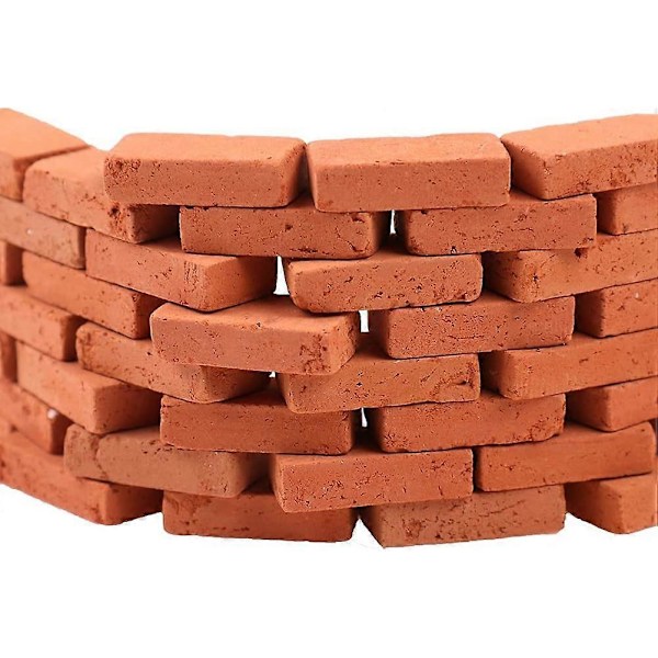 Tiilirakennusroolipelissä elinikäinen 1,6*0,8*0,45 cm Teko Leikkimuovia Rakennuspalikat (100 kpl