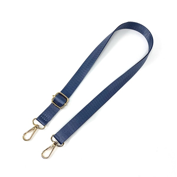 Ersättningshandväska axelrem i nylon, 54 tum, för DIY damväska, crossbody-väska, justerbar rem med metallkrok, khaki Khaki Six-point webbing