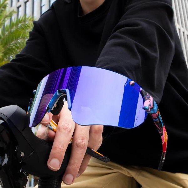 Kapvoe Uv400 Ulkoilupyörä Väri Valoherkät Linssit Tr90 Naiset 2024 Pyörä Miehet Ulkoilupyöräily Urheilupolarisoidut Aurinkolasit 4lens-2