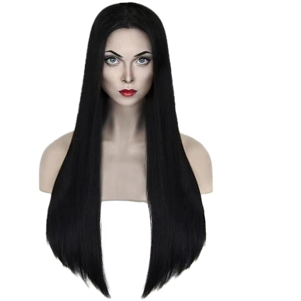 Wig for long straight hair with middle legs