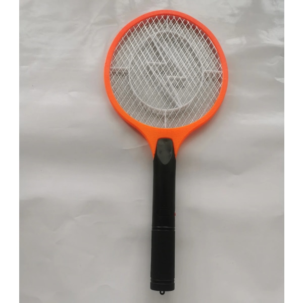 Grossist vanlig färgglad elektrisk myggdödarracket med plugg för inomhusbruk Orange 21*50cm