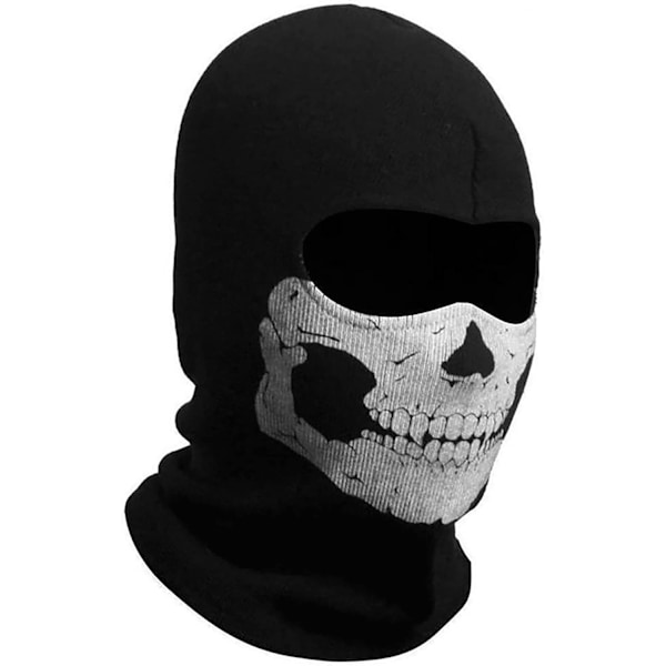 Ghost Mask Skull Balaclava MW2 Skeletdragt Fuldt Hoved Ski Snood Maske Strikket Vindtæt til Cykel Skateboard Motorcykel Snowboard Udendørs Sport