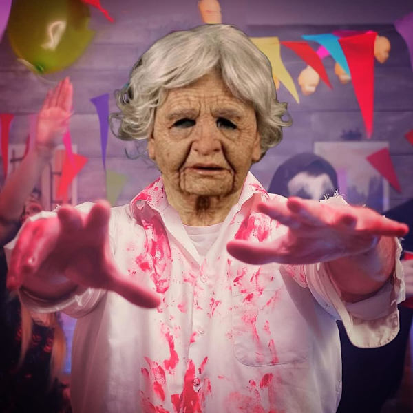 Lateksimaske Halloweenille, vanhus Dekor Realistinen naamio