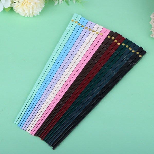 Pairs Sticks Sushi Pinner Gjenbrukbare Metall n pinne A1 SQBB