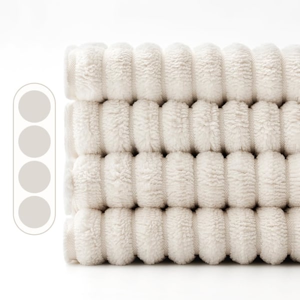 Kuddfodral 4-pack 45 x 45 cm för soffa, manchestervar, supermjuk, randig manchestervar, modern dekoration
