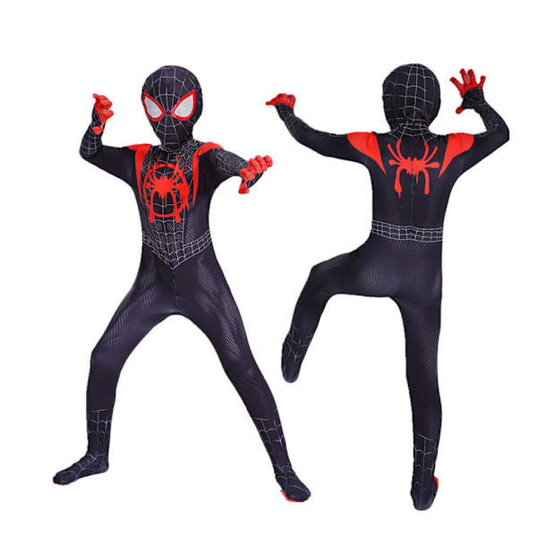 Børne Drenge Langt Fra Hjem Spider-Man Zentai Cosplay Kostume Dragt black 150cm