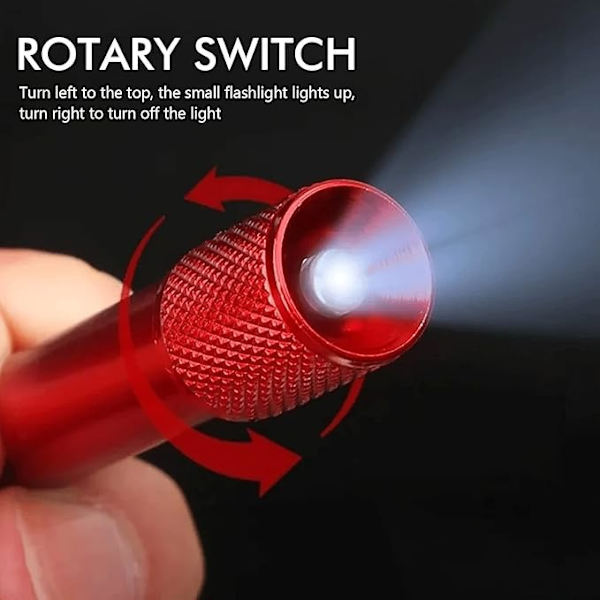 14 kpl Mini Taskulamppu Kannettava Mini LED-Taskulamppu Avaimenperällä