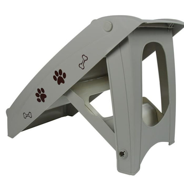 YRHOME Hundeseng 4 trin Foldbar kæledyrsseng Klatrehjælp Hundeseng Rampe Stige