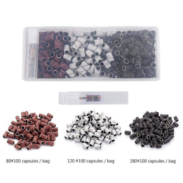 Nagelborrmaskiner Tillbehör Bits Polering Slipband Slip huvud