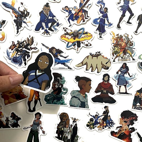 10/30/50 kpl Avatar: The Last Airbender -tarroja matkalaukulle, rullalaudalle, kannettavalle tietokoneelle, matkatavaralle, jääkaapille, puhelimelle, auton koristeluun, tee-se-itse-tarra [DB] 30pcs
