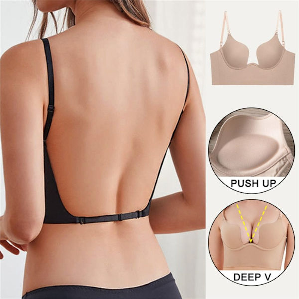 Usynlig BH Push Up BH SORT 32/70BC 32/70BC sort black 32/70BC-32/70BC