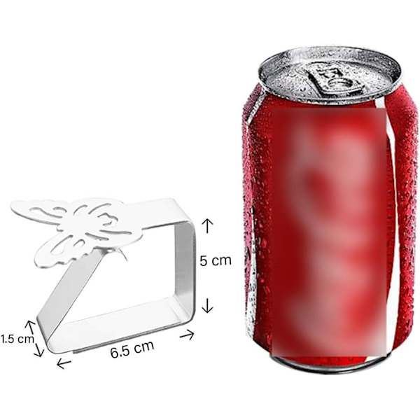 Kangasklipsit 8-pakkaus ruostumattomasta teräksestä Peitekiinnikkeet Kangaspitimet Perhosmuotoilu 8 pcs