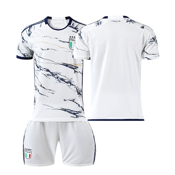 23-24 sæson Europacup Italien ude fodbolduniform 6 Verratti 1 Donnarumma 18 Barella trøje No. 6 Away S