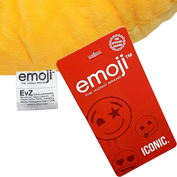 EvZ Emoji Solbriller Ansigt Emoticon Pude Fyldt 32cm Gul