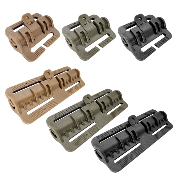 2 stk JCPC C-vest Molles system Qd adapter, hurtigudløsningsbeslag til taktisk vest 0.05 Army Green Short