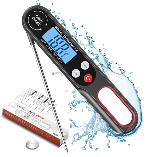 Digital Kötttermometer Mattermometer Instant Läsning BBQ Kocktermometer