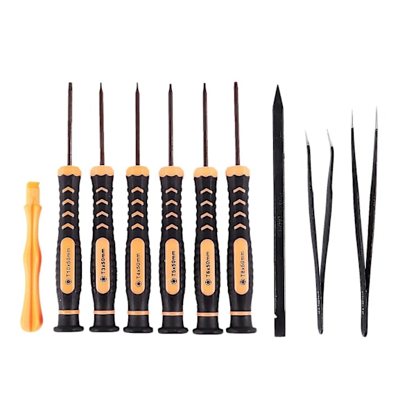 10-i-1 Torx-sett med T3 T4 T5 T6 T8 T10 Torx-bits Egnet for demontering og reparasjon O
