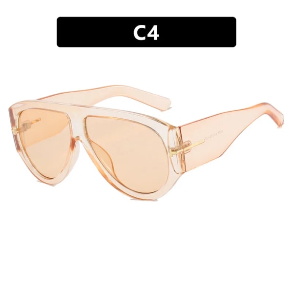 ADE WU KDD9577 Flat Top Pilot Sunglasses Fashion Gradient Large Frame Toad Sunglasses Wide Leg Oversized Sunglasses For Women