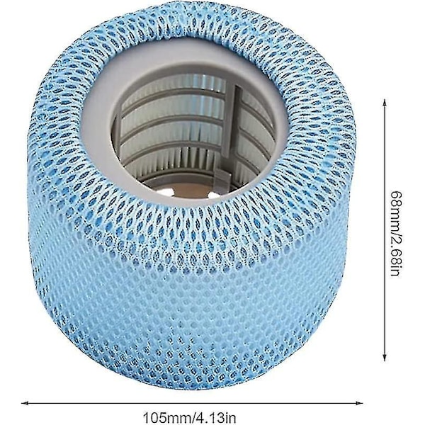 2-pak beskyttelsesnett kompatibel med Mspa Spafilter, nett for Mspa 90 Plis erstatningsfilter