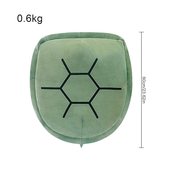 60cm 80cm Kilpikonnan Kuori Tyyny Sohvan Koriste Plussi Puku Plussi Leikki Green-WELLNGS Vihreä Green 80 cm