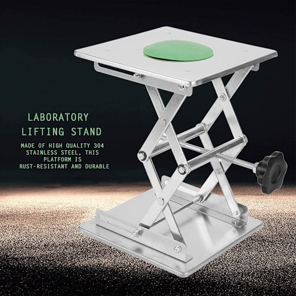 Laboratorie løftehylde, rustfrit stål løfteplatform med saksstativ, platformhylde 200*200