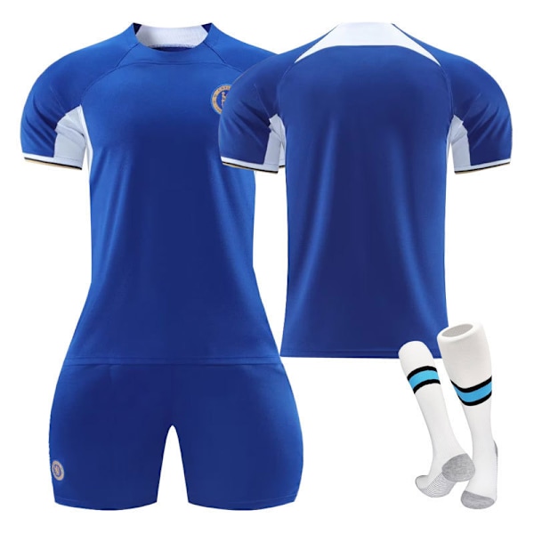 23-24 Chelsea hjem barn student trening drakt trøye sports team uniform uten nummer no number S