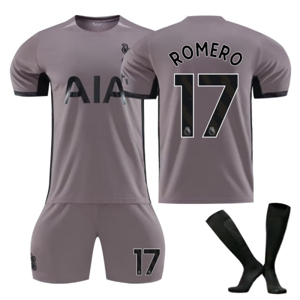 21-22 Tottenham hemtröja vit nr 10 Kane nr 7 Son Heung-min fotbollströja med strumpor fabriksvara Tottenham Hotspur No. 17 with socks 20#