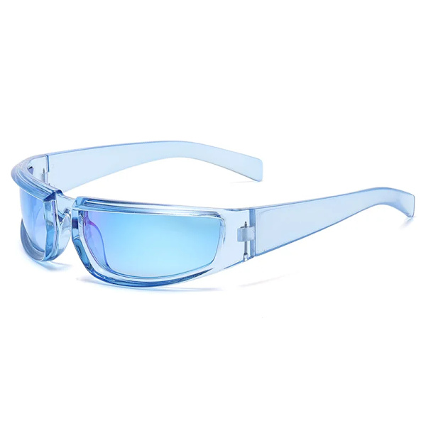 HBK 2024 Y2K Solglasögon Utomhus Cykling Sport Solglasögon UV400 Nyanser Mode Ögonkläder K38358-C08 Blue.Blue