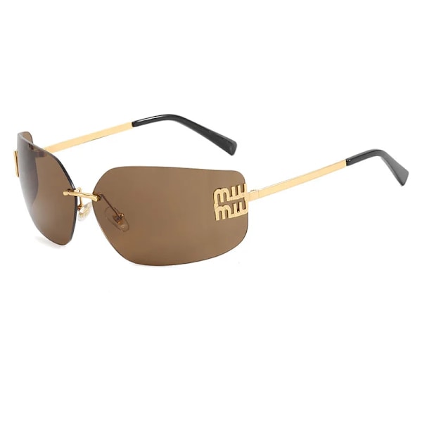 Nye personlige rammeløse vintage ins solbriller street foto mode metal solbriller fabrik engros C4 Fashion Sunglasses
