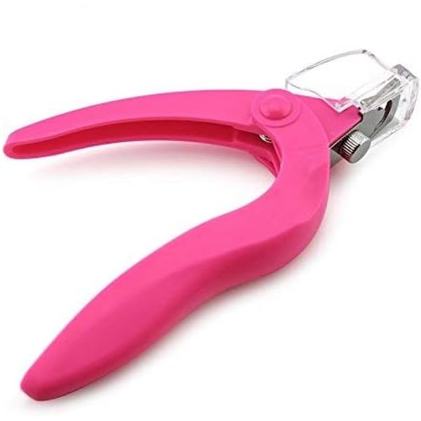 1pc Pink Manicure Nail Clipper Nail Clipper Acrylic Gel False Nail Tip Clipper Nail Clipper Triple Tip Clipper Tool